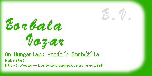 borbala vozar business card